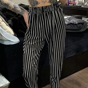 Size small, high waisted, striped pant